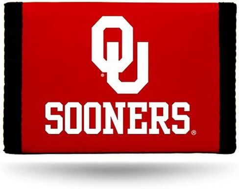 Rico Industries NCAA Oklahoma Sooners Nylon Trifold Wallet in Saudi Arabia