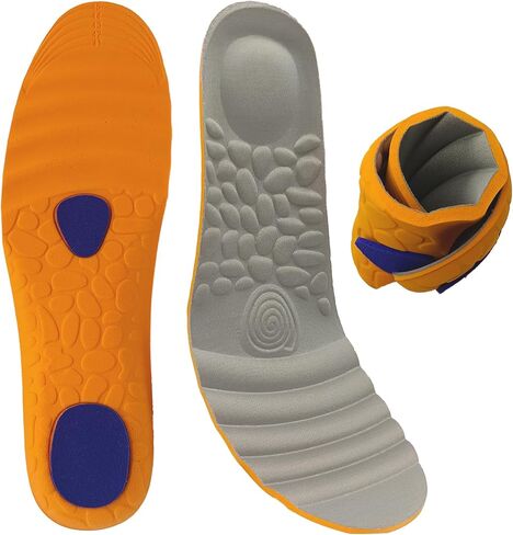 2 Pairs Shoe Inserts for Men, Light-Weight Foam Shoe Insoles, Providing Comfort Cushioning for Boots, Work/Daily Shoes, Replacement Sole Insoles for All Day Standing Walking Running (Men US 8-11) in Saudi Arabia