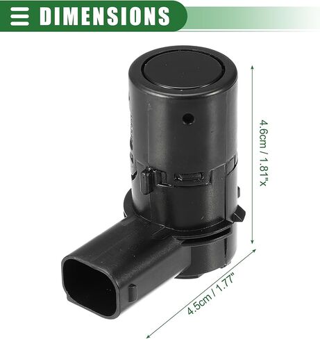 Motoforti عكس النسخ الاحتياطي وقوف السيارات المصد الخلفي بارك مساعدة كائن الاستشعار، لفولفو XC90 2003-2006، ABS، رقم 30765108، أسود، 4 قطع in Kuwait