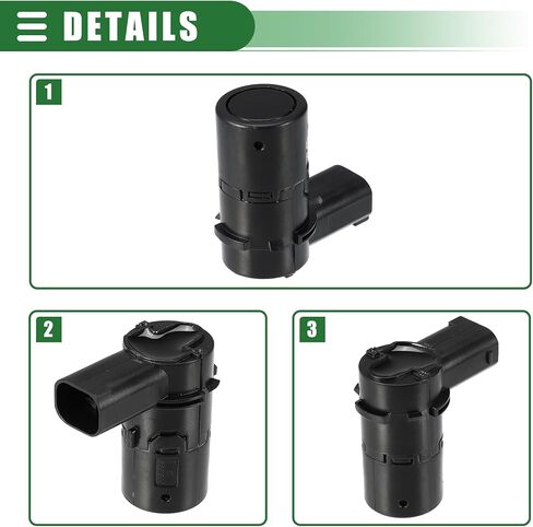 Motoforti عكس النسخ الاحتياطي وقوف السيارات المصد الخلفي بارك مساعدة كائن الاستشعار، لفولفو XC90 2003-2006، ABS، رقم 30765108، أسود، 4 قطع in Kuwait