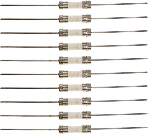 10pcs Ceramic Axial Lead Fuse T5AH250V 5x20mm/0.2"x0.79" Time-Lag Slow-Blow 5AMP 250V Time Delay Fuses (T5A) in Kuwait