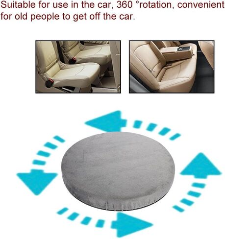 ZJchao Rotating Car Swivel Seat, 360° Rotation Skidproof Car Seat Cushion Convenient for Pregnant Women or People with Reduced Mobility, Sitting or Standing, Comfort Antiskid Office Home Use in Saudi Arabia