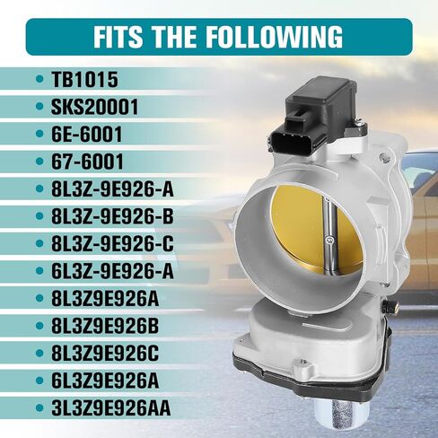 مجموعة جسم الخانق الإلكترونية، متوافقة مع 2004-2014 فورد إكسبيديشن، لينكولن نافيجيتور، F-150، F-250، F-350، تحل محل 8L3Z-9E926-A in Kuwait