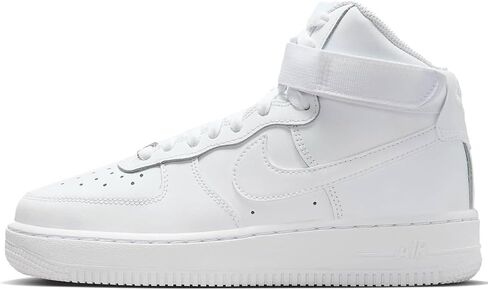 Nike Air Force 1 High LE Big Kids' Shoes (FV5950-111, White/White/White) Size 5.5 in Saudi Arabia