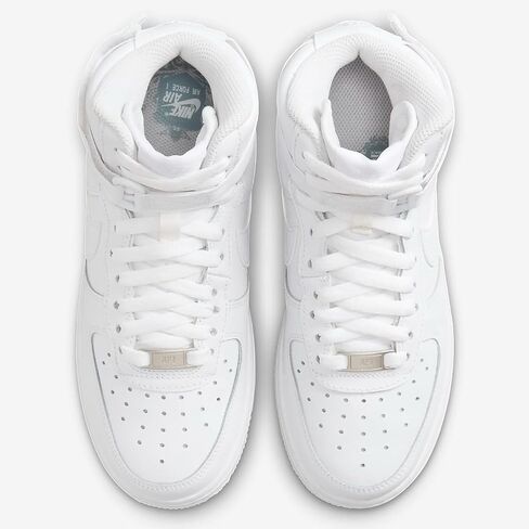 Nike Air Force 1 High LE Big Kids' Shoes (FV5950-111, White/White/White) Size 5.5 in Saudi Arabia