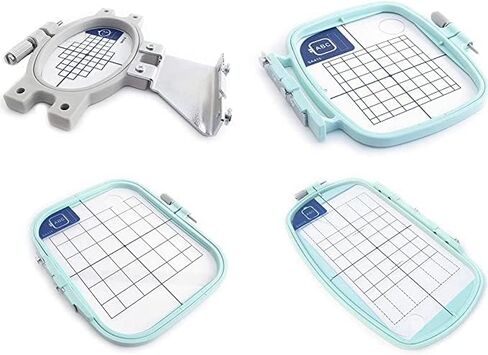 مجموعة من 4 حلقات لآلات التطريز Brother PE100 PE150 PE170 PE180 PE200 Plus Babylock Simplicity وأبيض in Kuwait