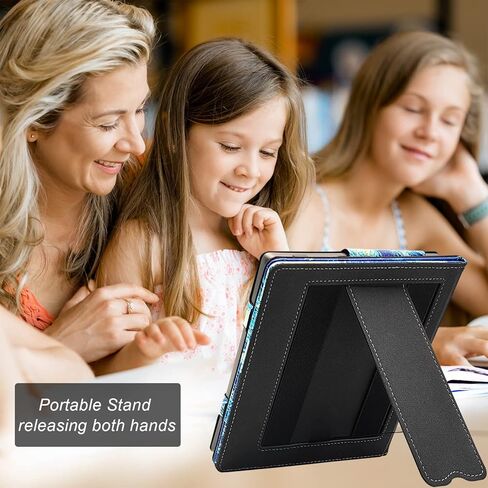 Kindle Oasis Case with Double Hand-held & Stand for 7 Inch Kindle Oasis (10th Generation,2019 and 9th Generation,2017) Auto Sleep & Wake/Magnetic Closure (Forest Mountains) in Kuwait