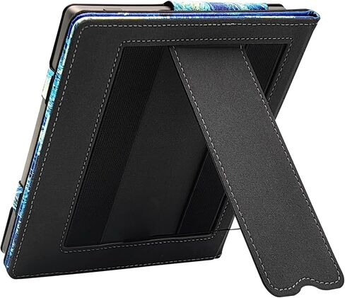 Kindle Oasis Case with Double Hand-held & Stand for 7 Inch Kindle Oasis (10th Generation,2019 and 9th Generation,2017) Auto Sleep & Wake/Magnetic Closure (Forest Mountains) in Kuwait