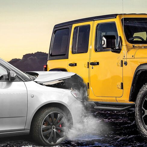 لوحات تشغيل YITAMOTOR وخطوات جانبية متوافقة مع 2018-2024 Jeep Wrangler JL 4 أبواب، قضيب Nerf مطلي بمسحوق أسود مع درجين لتشغيل السقف in Kuwait