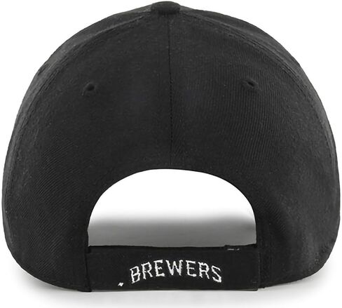 '47 MLB Black White Team Color Primary Logo MVP Adjustable Structure Hat, Adult One Size Fits All in Saudi Arabia