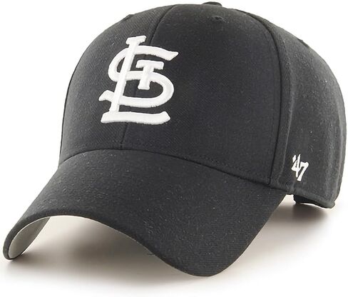 '47 MLB Black White Team Color Primary Logo MVP Adjustable Structure Hat, Adult One Size Fits All in Saudi Arabia