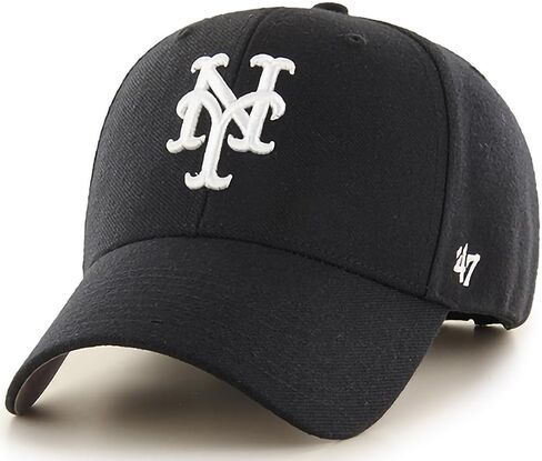 '47 MLB Black White Team Color Primary Logo MVP Adjustable Structure Hat, Adult One Size Fits All in Saudi Arabia