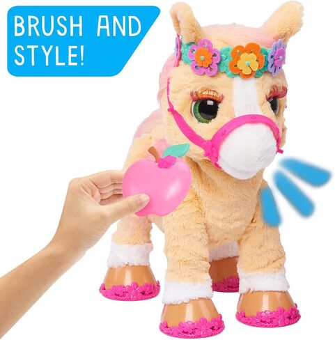 furReal Zenya My Rainbow Zebra Interactive Plush with Accessories, 22-pieces, Pretend Play, Kids Toys for Ages 4 Up by Just Play in Saudi Arabia