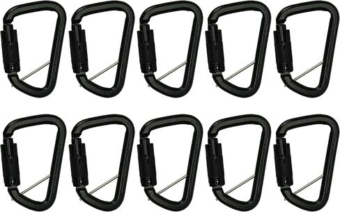 Fusion Climb Tacoma High Strength Auto-Lock Gold Steel Carabiner Clip 50kN for Heavy Duty, Construction, Roofing, Climbing, Camping, hammonk UIAA in Saudi Arabia