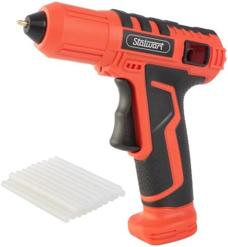 4V Cordless Hot Glue Gun - Wireless Glue Gun Kit with 15 Second Warm-Up Time and 20 Sticks - Crafting and Classroom Essentials by Stalwart (Pink) in Saudi Arabia