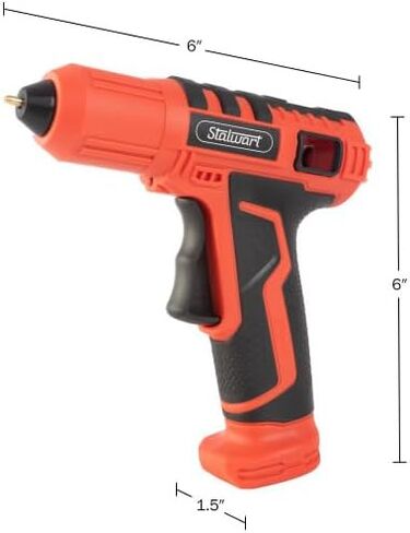 4V Cordless Hot Glue Gun - Wireless Glue Gun Kit with 15 Second Warm-Up Time and 20 Sticks - Crafting and Classroom Essentials by Stalwart (Pink) in Saudi Arabia