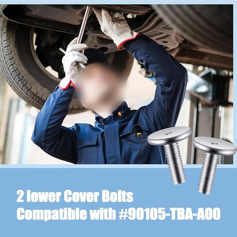 14 PCS Lower Engine Radiator Splash Guard Screws, Engine Access Cover Pins, Radiator Hood Fastening Clips, Suitable for Honda Accord Civic CRV 90674-TY2-A01, 90105TBAA00 (Silver) in Saudi Arabia