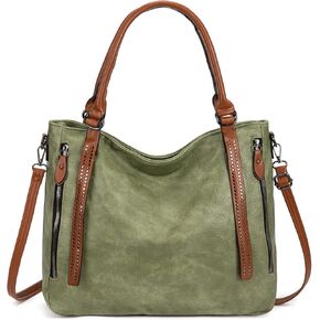 حقيبة حمل مترهل للنساء من ماي فرايداي، حقيبة كتف هوبو كبيرة من الجلد النباتي مع حزام قابل للتعديل in Kuwait