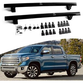 2PCS 59in Black Crossbars Cross Bars Fits for Toyota Tundra 2007-2021 Without roof Side Rails Adjustable Locked Luggage Cargo Carrier Roof Rack Cross Rails in Kuwait