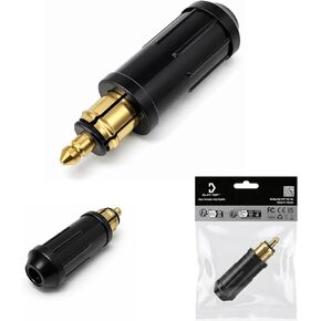 Cliff Top Din Hella Plug DIN Male Plugs 12V, Compatible with BMW Triumph Tiger Motorcycle (3 pcs.) in Kuwait