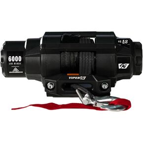 VIPER V3 6000lb UTV/ATV Military Grade Winch with 40 feet Red Synthetic Rope. Wireless & IP68 Waterproof. USA Powersports Company. in Kuwait