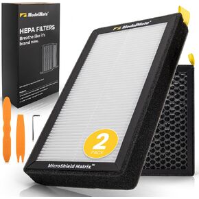 Air Filter Replacement for Tesla (2 Pack) HEPA Air Filter with Activated Carbon, Compatible with Tesla Model 3 & Model Y (2016-2025) Cabin Air Filter, Easy Install Kit Included in Saudi Arabia