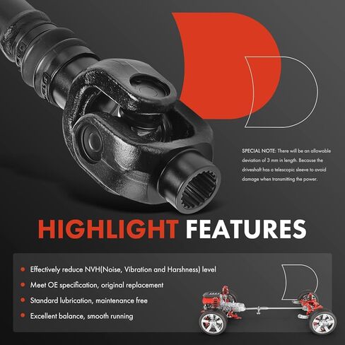مجموعة عمود الدفع الخلفي الكامل A-Premium متوافقة مع Can-Am Outlander 570 2018، Outlander 1000R 2019، Outlander 1000 1000R XMR MAX 570 650 850 1000 1000R 1000R XMR in Kuwait