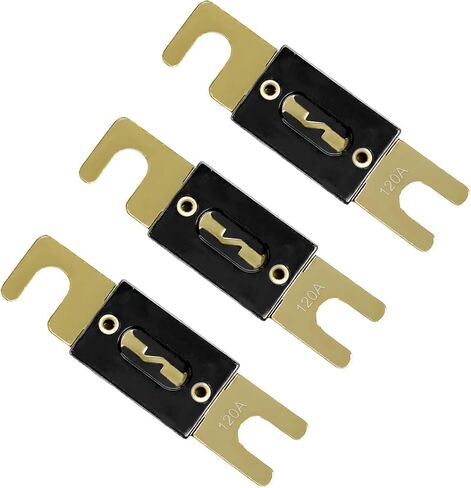 3 PCS ANL Blade Fuse for Car, 60 Amp 32 VDC Inline Fuse for Vehicle Marine Audio and Video System, Copper ANL Fuses Replacement for Inverters and Other Current Applications in Saudi Arabia