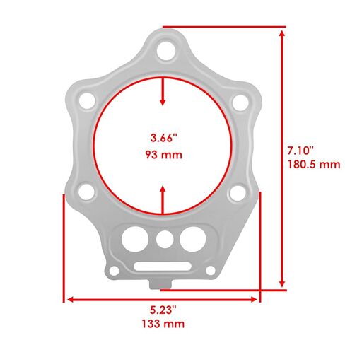 Caltric Cylinder Head Gasket Compatible with Honda TRX500FE Foreman 500 4X4 ES 2005 2006 2007 2008 2009 2010 2011 in Saudi Arabia