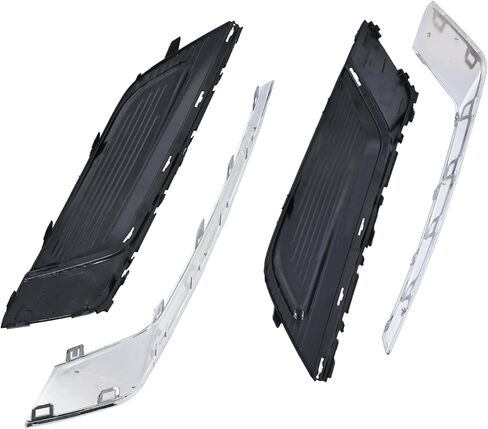 أغطية مصابيح الضباب الأمامية مصد الصدمات من الكروم HS7Z17B814AB HS7Z17B814AA متوافق مع Ford Fusion 2017 2018 (جانب السائق وجانب الركاب) in Kuwait