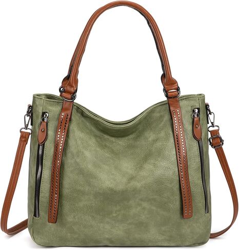 حقيبة حمل مترهل للنساء من ماي فرايداي، حقيبة كتف هوبو كبيرة من الجلد النباتي مع حزام قابل للتعديل in Kuwait