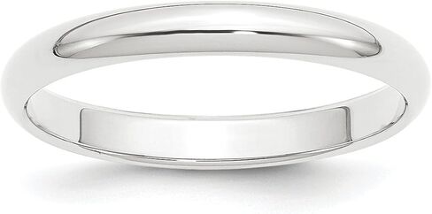 950 Platinum 3mm Half-Round Shape Bridal Engagement Wedding Band Ring Fine Jewelry For Women Gifts For Her in Saudi Arabia
