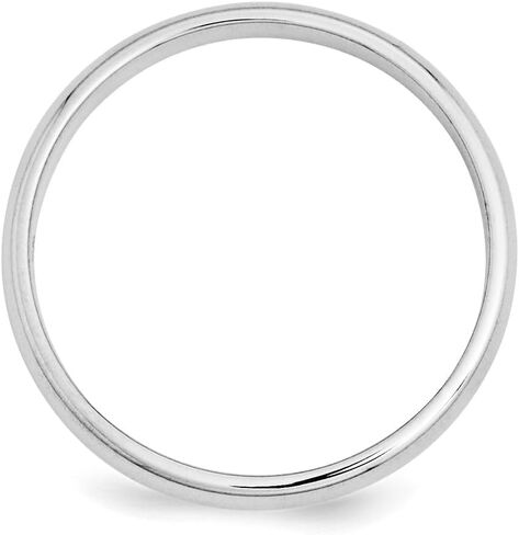 950 Platinum 3mm Half-Round Shape Bridal Engagement Wedding Band Ring Fine Jewelry For Women Gifts For Her in Saudi Arabia