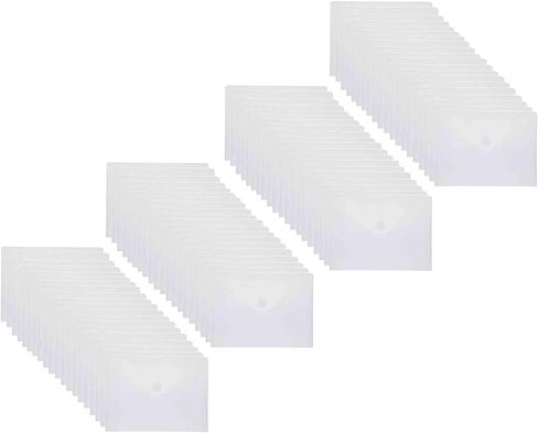 9x7 Clear Plastic Envelopes Hook Loop Closure Receipt Stickers Storage Holder 20 Pack in Saudi Arabia