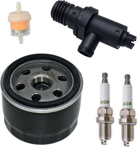 Oil Drain Valve Fit for Kawasaki 49116-0714 49116-7001 49116-0045 Fit for FS541V FS730V FX850V With 49065-7007 Oil Filter Spark Plug in Saudi Arabia