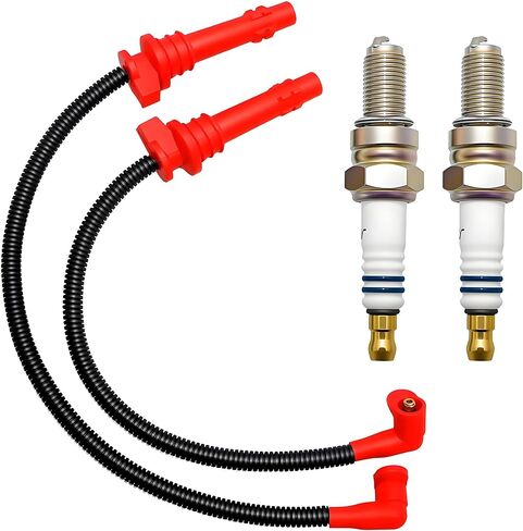 Ignition Coil and Spark Plug Wire Cap Compatible with Polaris Ranger Crew XP 900 1000 General XP 4 1000 2013-2023, Replace# 4014033 3022662 4014032 4017692 4017693 in Saudi Arabia