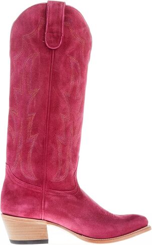 حذاء Macie Bean النسائي If Karlee Were A Cowgirl 15 باللون الوردي الفاقع من جلد الغزال العلوي لراعية البقر in Kuwait