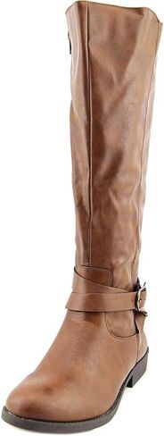 Style & Co. Women's Shoes Madixe Round Toe Knee High Riding, Cognac, Size 6.5 in Saudi Arabia