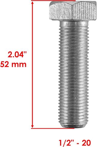 Caltric 8x Rear Wheel Hub Bolt Compatible with Polaris Scrambler 500 4x4 1997-2012 / 2x4 2001-2002 in Saudi Arabia
