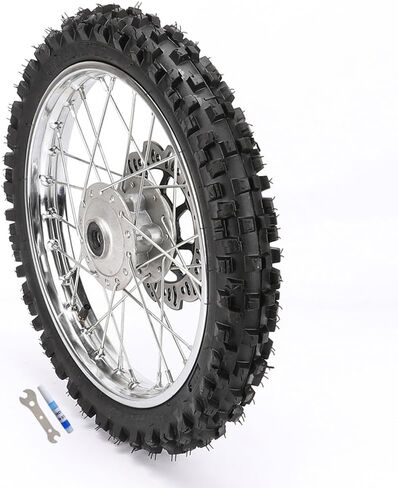60/100-14 Dirt Bike Tire and Rim 14 Inch Front Tire Wheel Assembly 1.4x14 Rim 12mm Bearing for Dirt Pit Bike SSR Apollo CRF50 CRF70 CRF70 KX65 110cc 125cc Motocross Off Road Motorcycle in Saudi Arabia