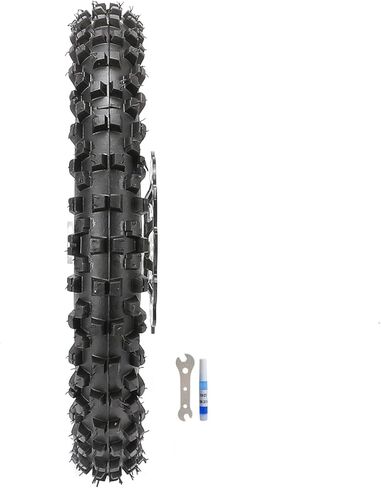 60/100-14 Dirt Bike Tire and Rim 14 Inch Front Tire Wheel Assembly 1.4x14 Rim 12mm Bearing for Dirt Pit Bike SSR Apollo CRF50 CRF70 CRF70 KX65 110cc 125cc Motocross Off Road Motorcycle in Saudi Arabia
