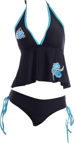 haikyuu Women Retro Y2K Swimsuit Cute Bikini Set Halter Neck Bathing Suit Aesthetic Rave Swimwear in Saudi Arabia