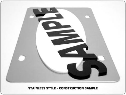 Eurosport Daytona- Compatible with -, Peace Sign Logo - Stainless Steel License Plate- in Saudi Arabia