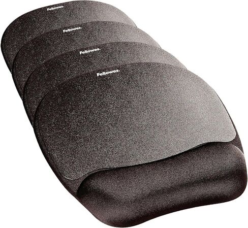 Fellowes Memory Foam Mouse Pad/Wrist Rest- Black (9176501) in Kuwait