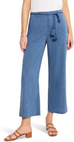 NIC+ZOE Women's 26" Rumba Linen Rope Belt Pants in Saudi Arabia