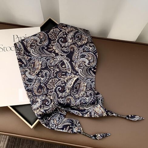 WENLOOY Women Triangular Skinny Scarf Belt Wrap,Satin Belt Sash Necktie Neck Scarf Choker for Women in Saudi Arabia