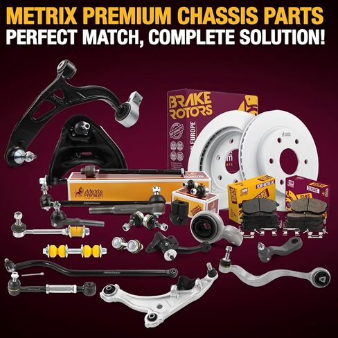 أجزاء الهيكل الفاخرة من Metrix - مجموعة جلبة ذراع التحكم الخلفية السفلية الخارجية تناسب 04-08 Chrysler Crossfire، 06-07 Mercedes-Benz C280، 06-07 C350، 05-06 C55 AMG، استبدال K200082، صنع في أوروبا in Saudi Arabia