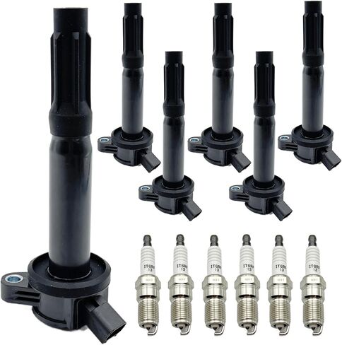 6pcs Ignition Coil and Spark Plugs Replacement for Ford Fusion 2006-2012, Escape 2009-2012 & Lincoln Zephyr 2006 & Mercury Mariner 2009-2011, Milan 2006-2011, 3.0L 6-PC Set in Saudi Arabia