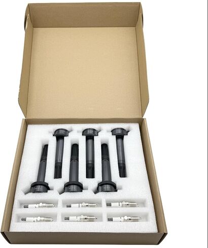 6pcs Ignition Coil and Spark Plugs Replacement for Ford Fusion 2006-2012, Escape 2009-2012 & Lincoln Zephyr 2006 & Mercury Mariner 2009-2011, Milan 2006-2011, 3.0L 6-PC Set in Saudi Arabia