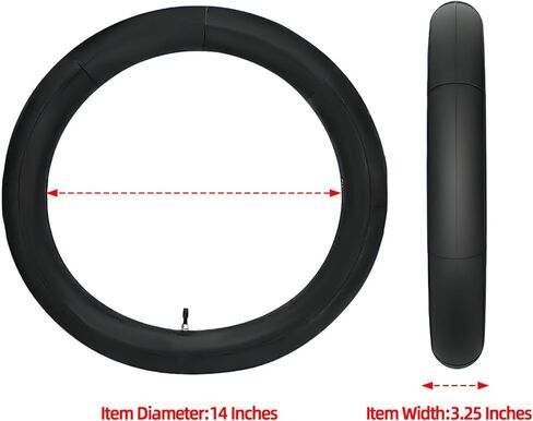 Inner Tube for Yozma IN10,Butyl Rubber Tire Tube Replacement for Electric Dirt Bike Ebike Yozma in 10 in Kuwait